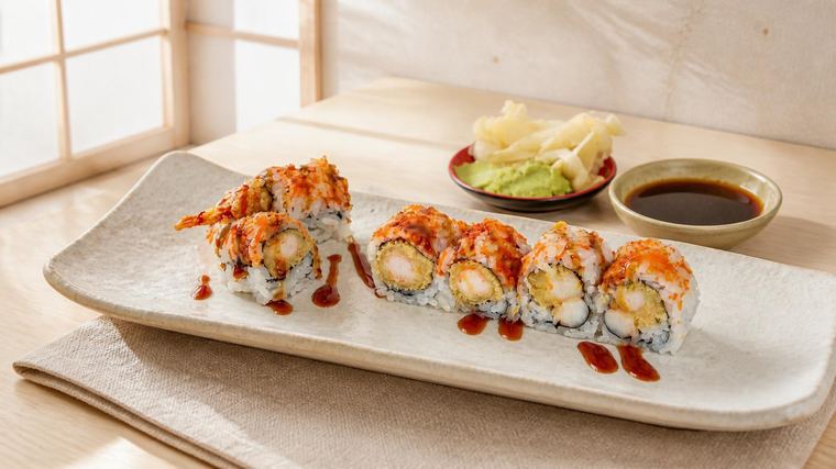 Shrimp Tempura Roll at Sushi Heaven